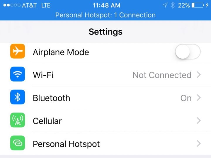 how to connect to iphone hotspot over usb windows 10