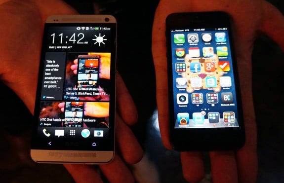 The HTC One features a 1080p display. 