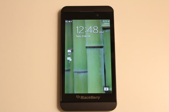 Blackberry Z10 on Solavei 4G