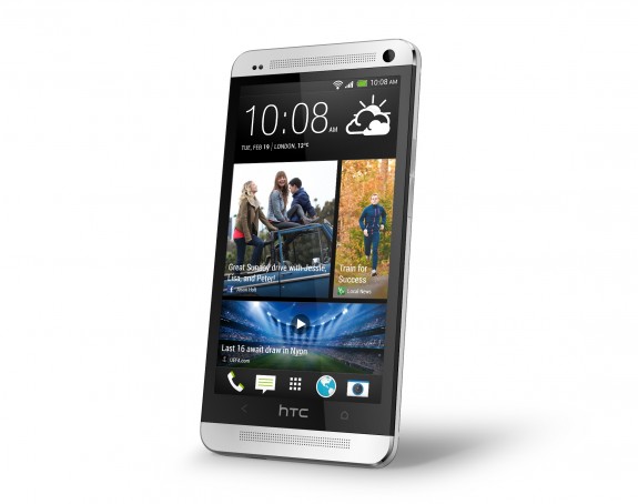 The HTC One features a full metal design.