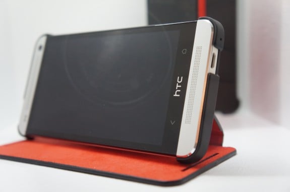 HTC One with case