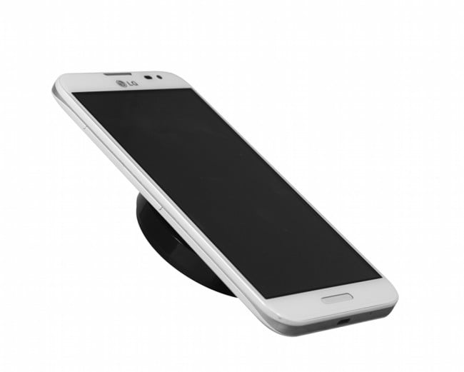 The LG WCP-300 is a thin wireless charger, which LG claims is the world's thinnest.