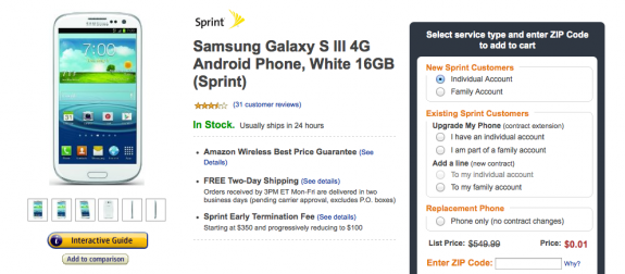The Galaxy S3 is cheap through Amazon.