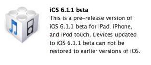 iOS 6.1.1 Beta