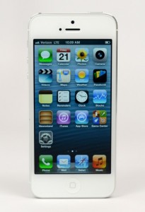 The iPhone 5 features a beautiful industrial design.
