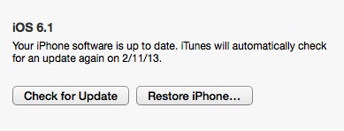 unjailbreak iOS 6.1 Step 2