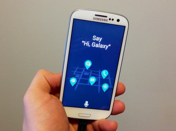 The Samsung Galaxy S3 and Galaxy Note 2 can run S Voice from the Galaxy S4 with S Voice Drive.