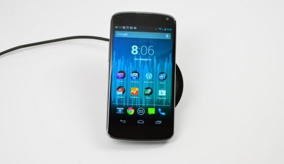 The Nexus 4 has a 4.7-inch display with 720p resolution.