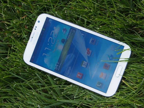 The Galaxy Note 2 is currently out on shelves.