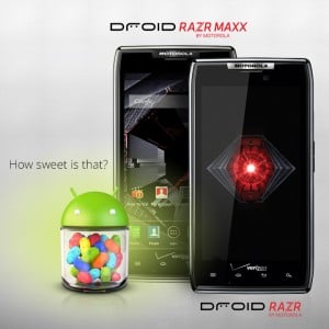 Jelly Bean is officially rolling out to the Droid RAZR and Droid RAZR MAXX.