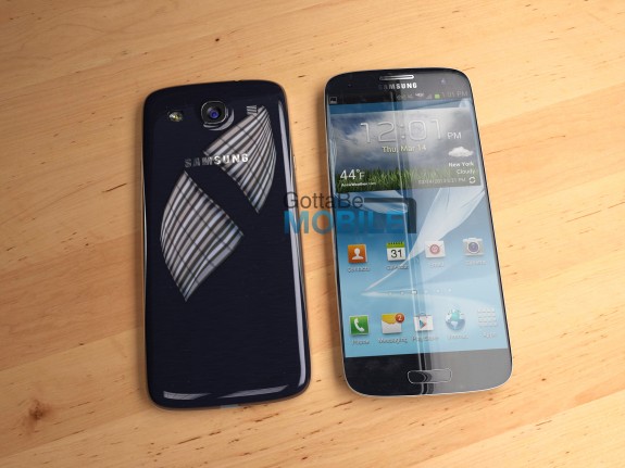 The Galaxy S4, seen here in our concept, is expected to feature a bigger display.