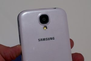 The Samsung Galaxy S4 features a 13MP rear facing camera.