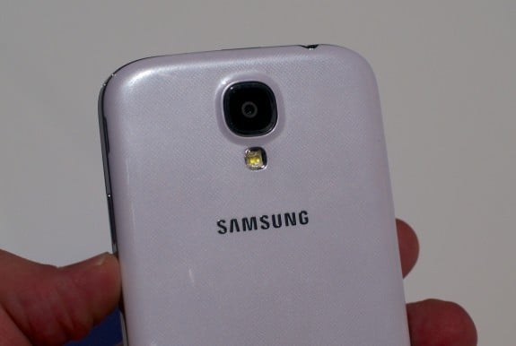 The Samsung Galaxy S4 features a 13MP rear facing camera.
