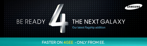 The Galaxy S4 has been confirmed for EE's 4G LTE network.