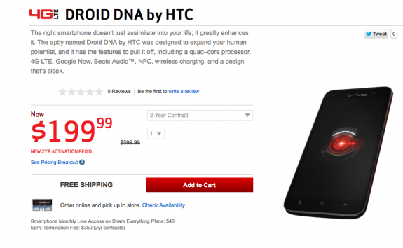 The Droid DNA is back, which thickens the Verizon HTC One plot.