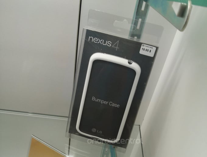 A white Nexus 4 bumper is on sale in Canada.
