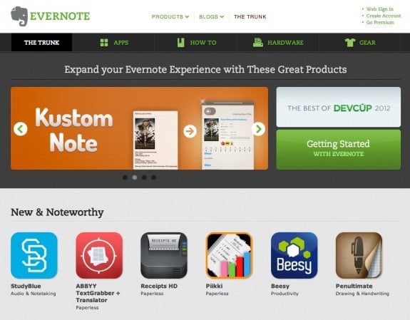 evernote trunk
