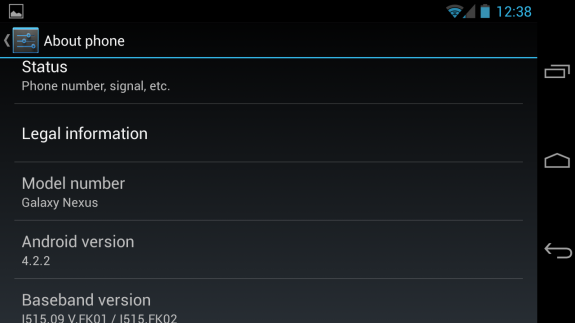 The Verizon Galaxy Nexus Android 4.2 update finally rolled out. 