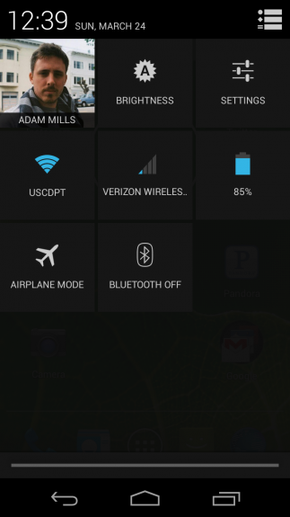 Android 4.2's Quick Settings is extremely useful.