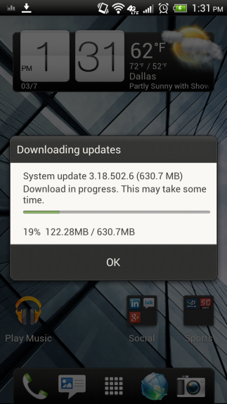 The AT&T HTC One X is now receiving Android 4.1 Jelly Bean.