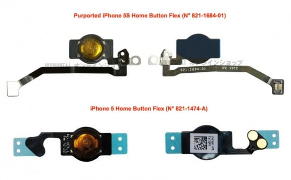 A claimed iPhone 5S home button part leaks ahead of the release.