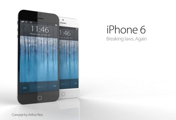One iPhone 6 concept from Arthur Reis, showing a waterproof iPhone 6 with no home button and a stronger finish.