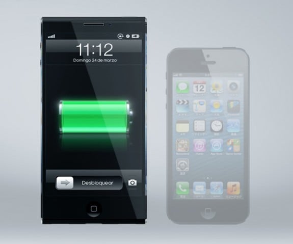 Showing this iPhone 6 concept vs an iPhone 5 for size comparison.