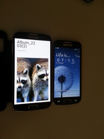 The Galaxy S4 and the Galaxy S4 Mini.