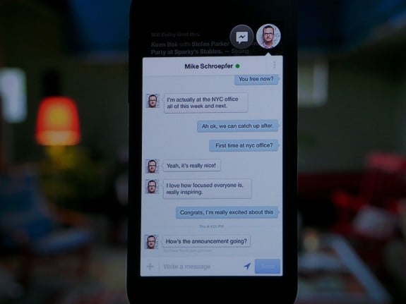 Chat Heads offers a new way to message people