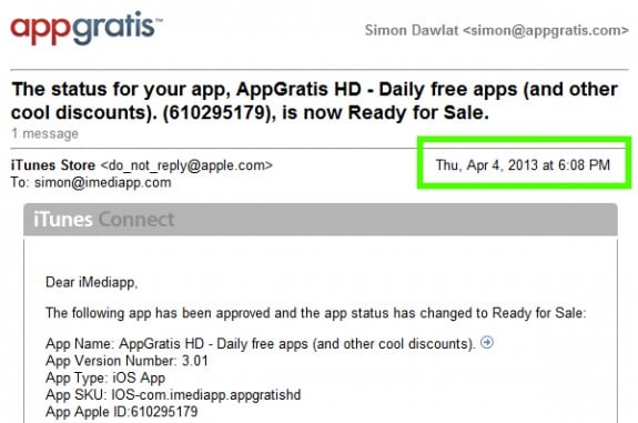 Apple approved the AppGratis iPad app just days before pulling from the App Store