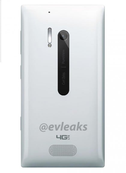 Lumia 928 in white shown by leakster @evleaks on Twitter