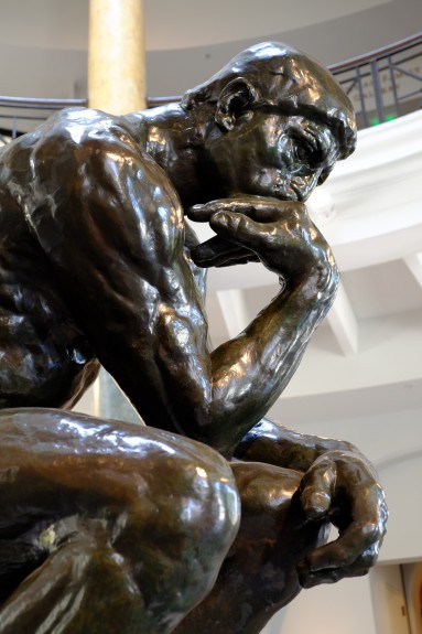 Rodin's 'The Thinker' at the Cantor Museum at Stanford. 