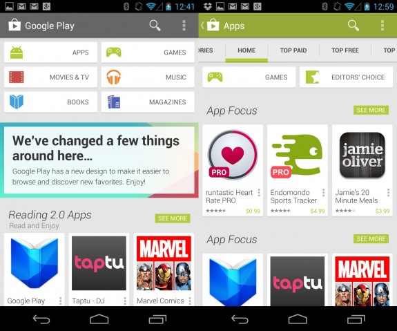 Download the Google Play Store 4.0 APK file to get the new Google Play Store without a wait.