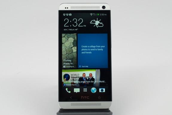 The 4.7-inch display features a 1080P HD resolution and is flanked by stereo speakers.
