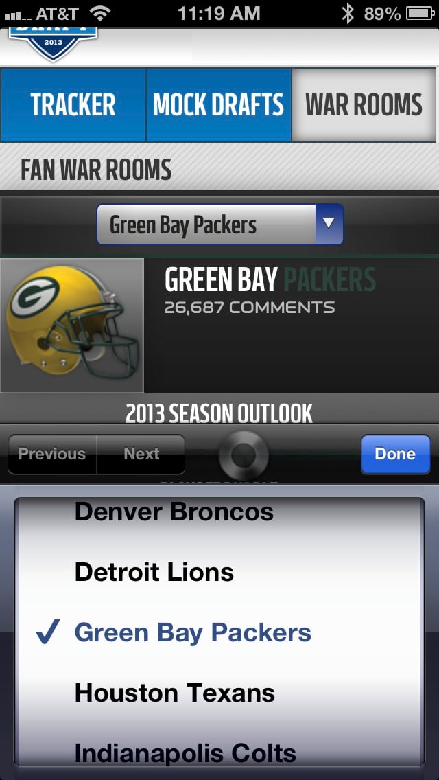 NFL Mobile Site