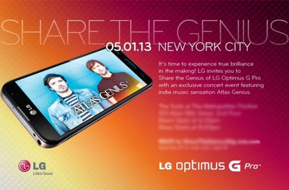 LG Optimus G Pro invite