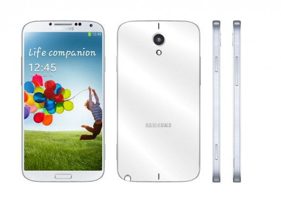 This realistic Samsung Galaxy Note 3 concept borrows from the Samsung Galaxy S4.