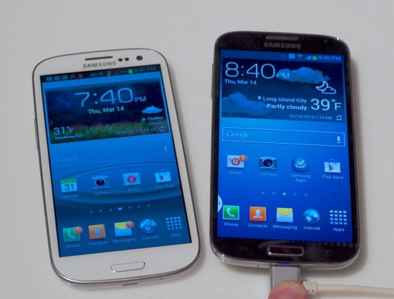 The Samsung Galaxy S4 features a bigger, better display with a 1080P HD resolution.