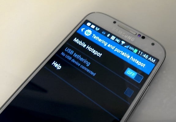The Samsung Galaxy S4 can act as a personal hotspot to connect up to 10 devices.