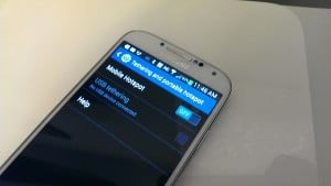 The Samsung Galaxy S4 can act as a personal hotspot to connect up to 10 devices.