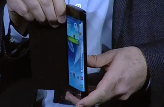 This Samsung Youm flexible display prototype points to the next battle in screens between Samsung and Apple.