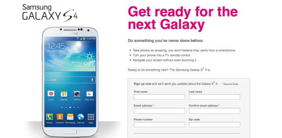 The T-Mobile Galaxy S4 is the only one with a release date in the U.S.