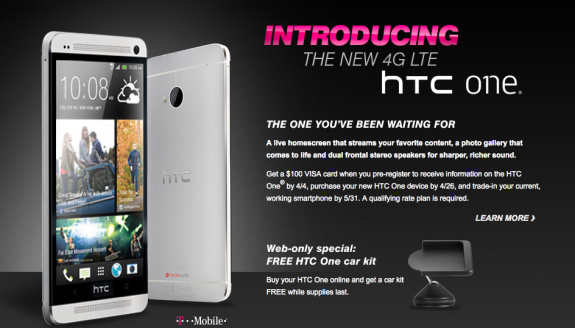 The HTC One still doesn't have an official release date on T-Mobile.