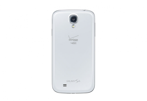 Verizon's Galaxy S4 only features minimal branding.