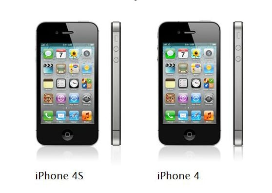 The iPhone 4 and iPhone 4S are almost identical.