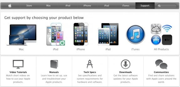 apple support site