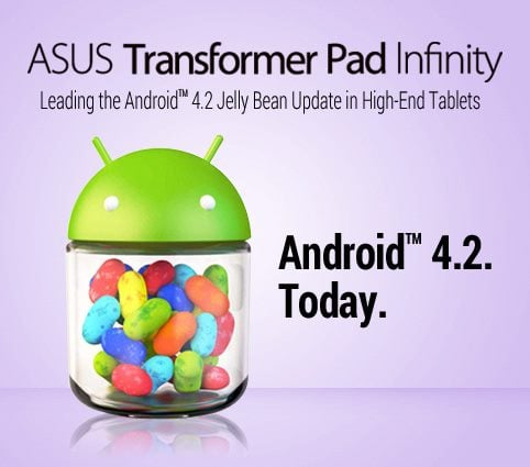 Asus has rolled out the Transformer Pad Infinity Android 4.2 update today.