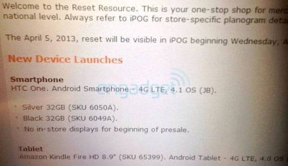 Information suggests that AT&T will offer it as soon as April 4th.