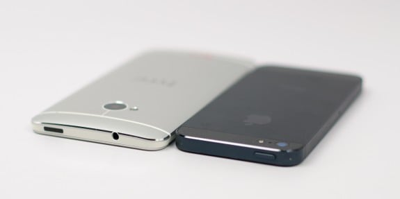 The HTC One features an IR port on the top, turning it into a remote control.