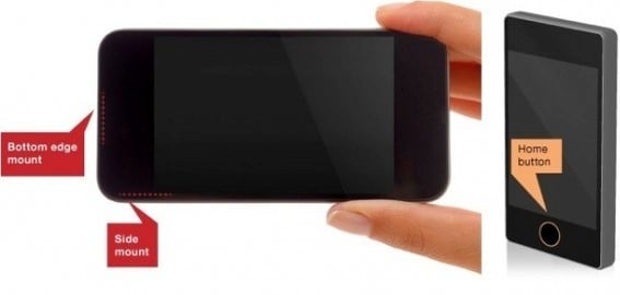 One example of how an iPhone 5S fingerprint reader could look.